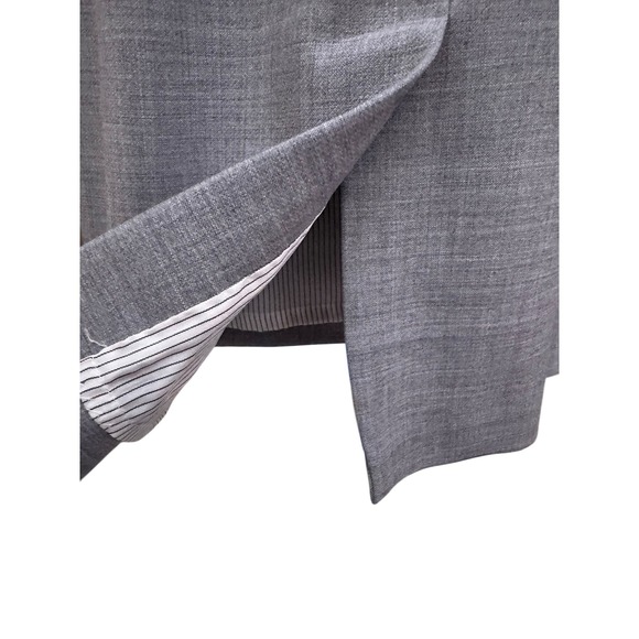 Brooks Brothers Gray Pencil Business Stripped-Lining Wool Blend Dress Sz 2 - Picture 12 of 15